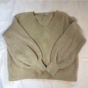 Madewell Thornton Balloon Sleeve Sweater